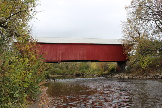 Freeport Covered Bridge in Southern Quebec
