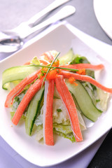 crab stick and Vegetable salad