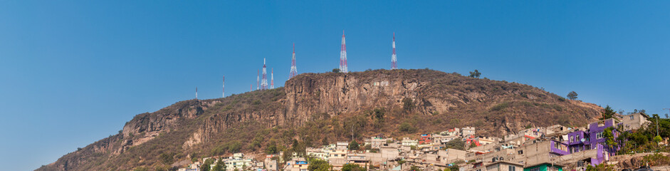 Wide Panoramic view of Tlalnepantla de Baz and Mexico City