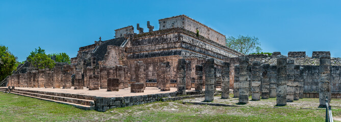 Temple of the Warriors at Chichen Itza, Yucatan, Mexico