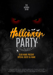 Halloween party. Poster. Vector