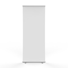 empty roll up banner