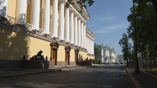 Admiralty and the State Hermitage in the summer - St Petersburg, Russia