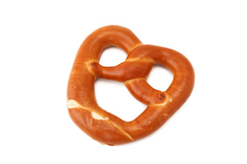 プレッツェル　ドイツのパン 白背景