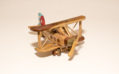 Cuban handmade wooden toy airplane 