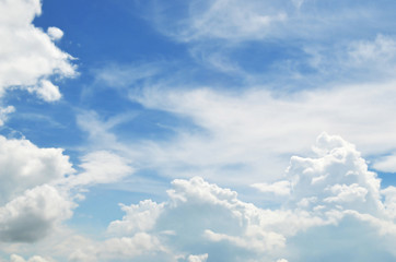 blue sky with clouds