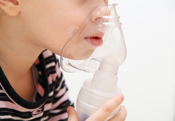 Child with inhaler