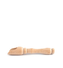 Wood spoon isolated on white