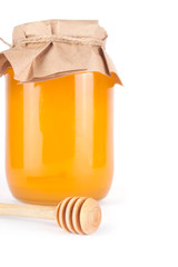 Honey in jar