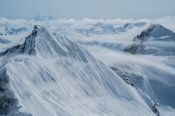 Fog mountain peaks © AKBorn