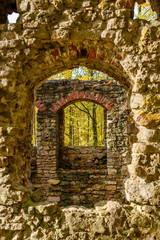 ruins of old abandoned castle