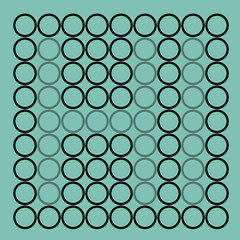 Abstract concept of saying hello using circles. Vector illustration.