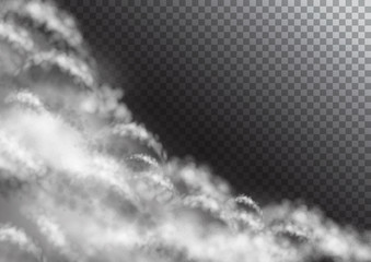Fototapeta na wymiar Transparent Vector Clouds