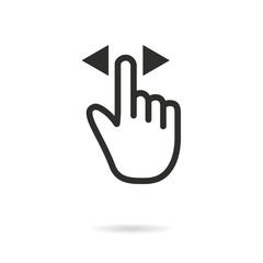 Fototapeta premium Touch vector icon.