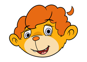 Fototapeta premium Cute little lion head 2