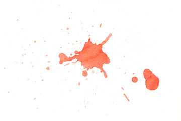 Abstract hand drawn watercolor splash.