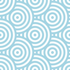 Geometric seamless pattern. Pale blue ornamental design