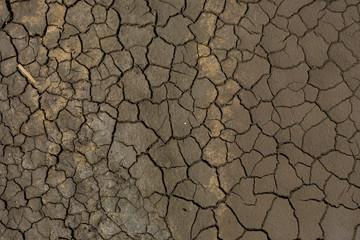 Crack soil on dry season, Global worming effect