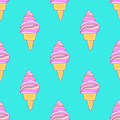 icecream seamless pattern