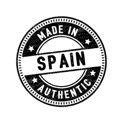 Fototapeta premium made in spain authentic rubber stamp icon
