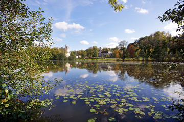 Pierrefonds lake in Picardy