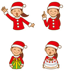 サンタクロース　女性　セット