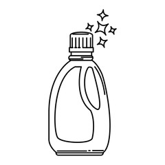 detergent bottle isolated icon