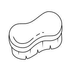 cleaning brush isolated icon