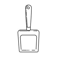 dustpan clean isolated icon