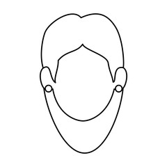beautiful woman head avatar character