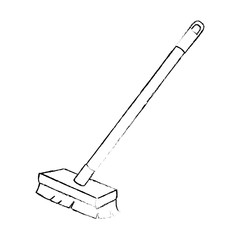 brush clean isolated icon