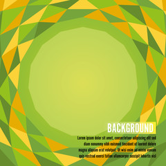 Abstract green triangle background, vector illustration eps10