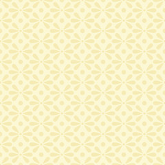 Cute primitive floral seamless pattern