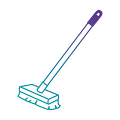 brush clean isolated icon