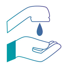 hand washing isolated icon