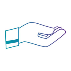 hand receiving isolated icon