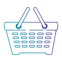 shopping basket isolated icon