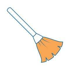 broom cleaner isolated icon
