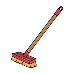 brush clean isolated icon
