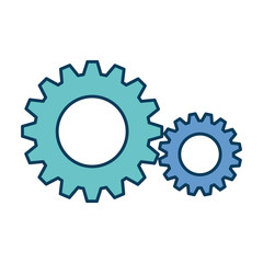 gears machine isolated icon