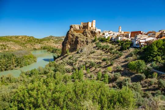 Cofrentes castle and Cabriel river