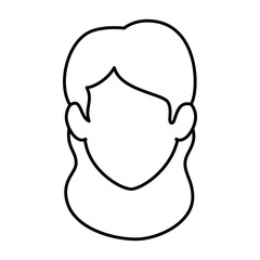 beautiful woman head avatar character