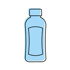 shampoo plastic bottle lotion or shower gel template design vector illustration