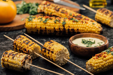 grilled corn with spices