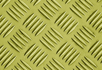 Yellow color metal floor pattern