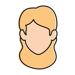 beautiful woman head avatar character