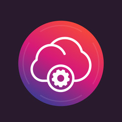 cloud computing vector icon