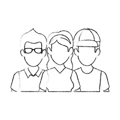 people casual avatars characters