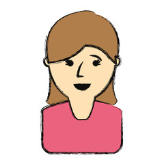 woman face vector illustration