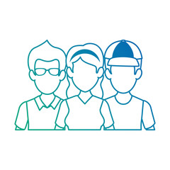 people casual avatars characters